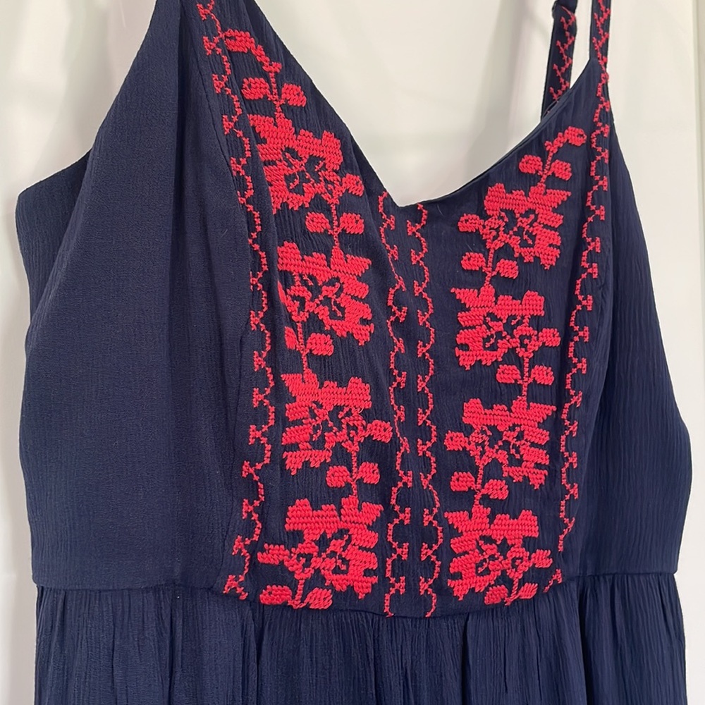 Market & Spruce navy blue sundress size large - Picture 5 of 6